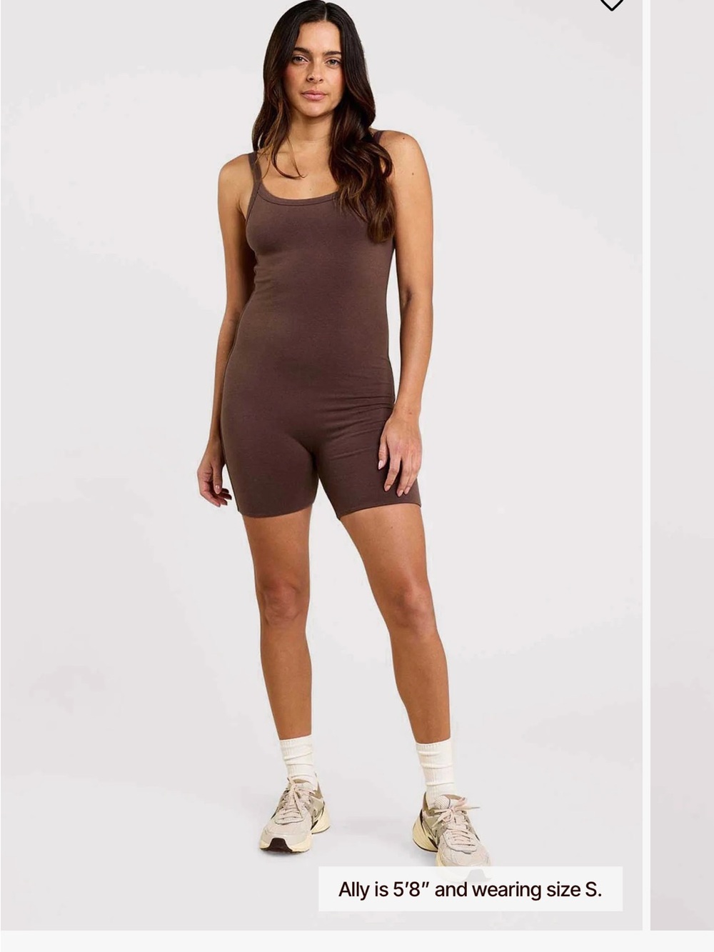 NWT nuuds Cotton Romper in Coffee Brown XL
